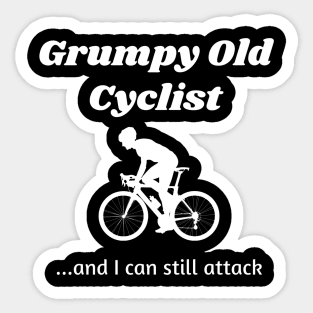 Grumpy Old Cyclist…and I can still attack Sticker